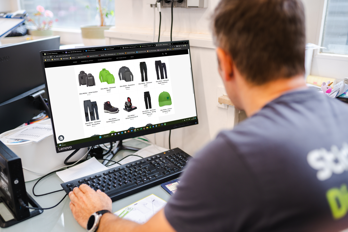 Mr.Tex Kunden-Shop mit Workwear-Sortiment